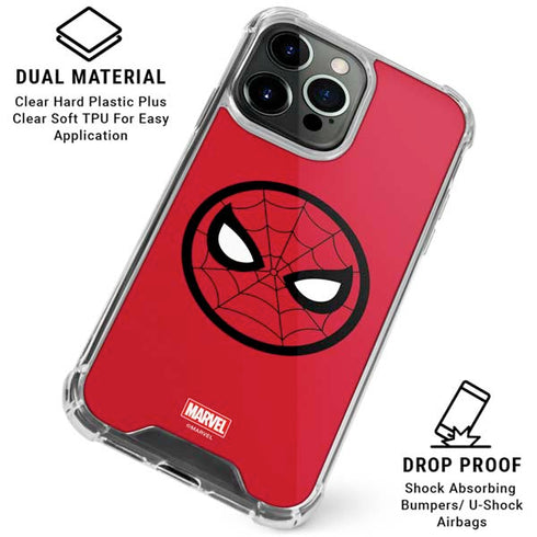 Marvel Spiderman Spiderman Emblem iPhone 15 Pro Max Clear Case